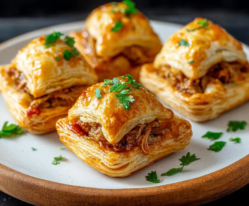 Pulled Pork Pastry Puffs