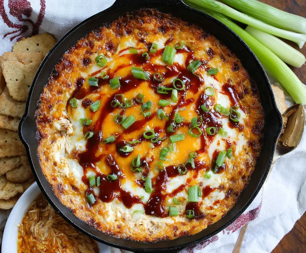 Easy Smokey BBQ Chicken Dip