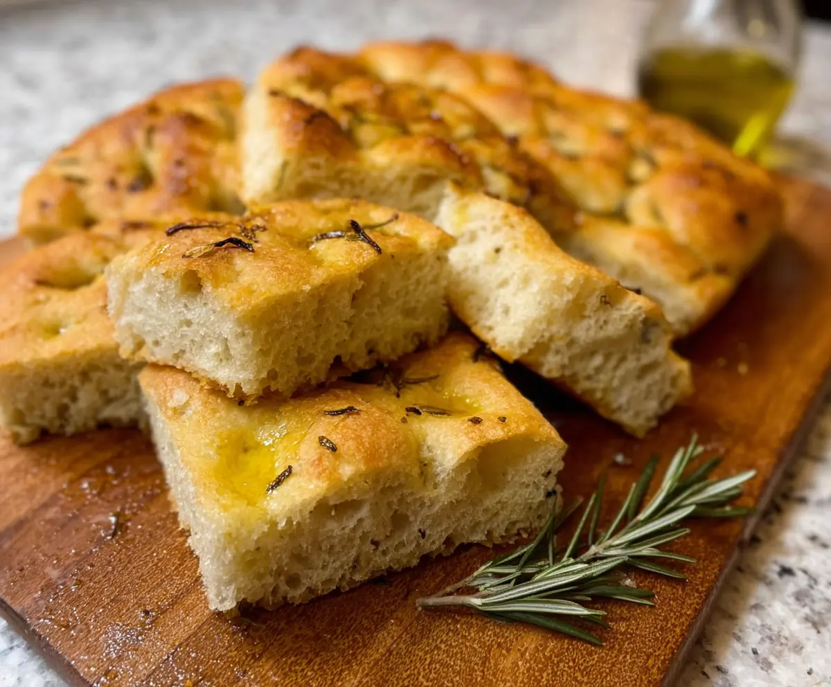 Easy Sourdough Focaccia with Rosemary