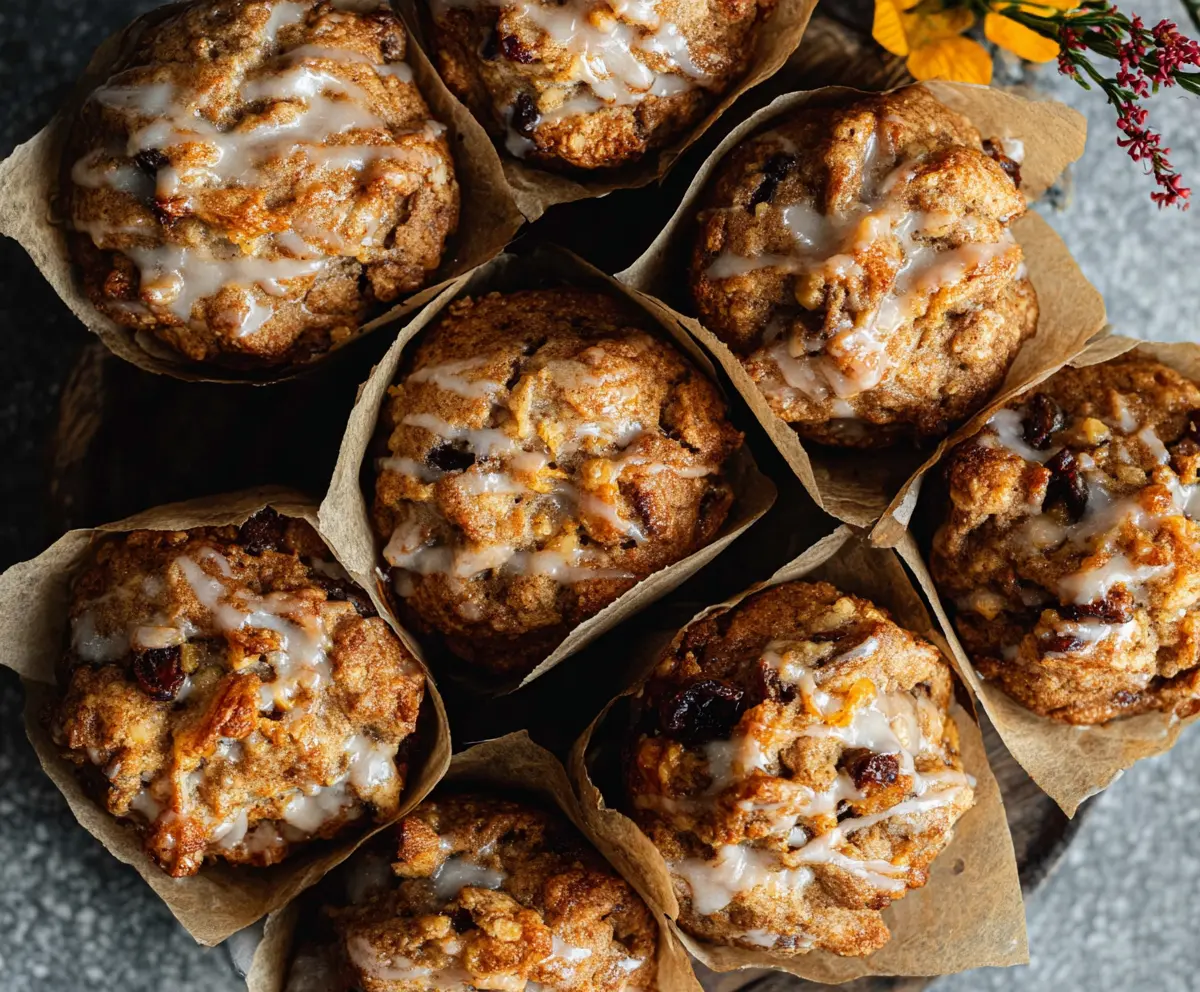 Flavorful sourdough fall muffins with cinnamon and pumpkin puree for a cozy autumn breakfast.