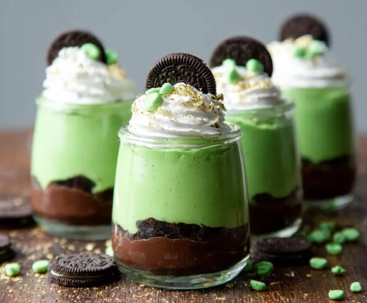Easy St. Patrick's Day Green Shake Pudding