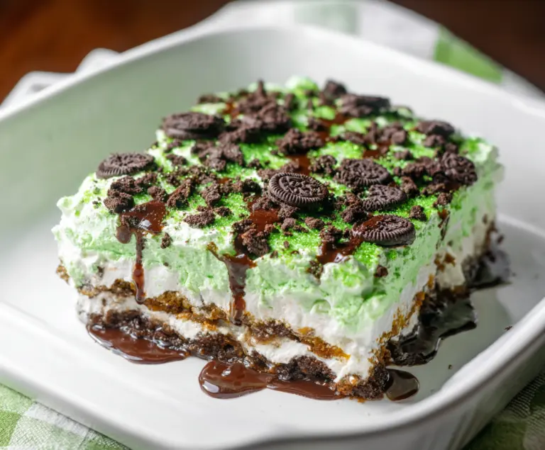 St. Patrick’s Day Shamrock Lasagna Dessert