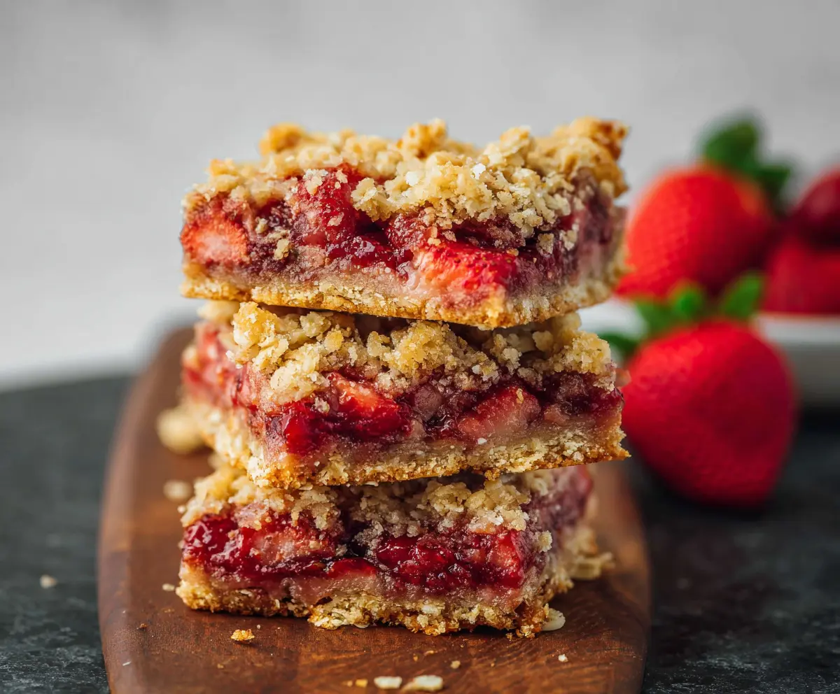 Easy Strawberry Oatmeal Bars