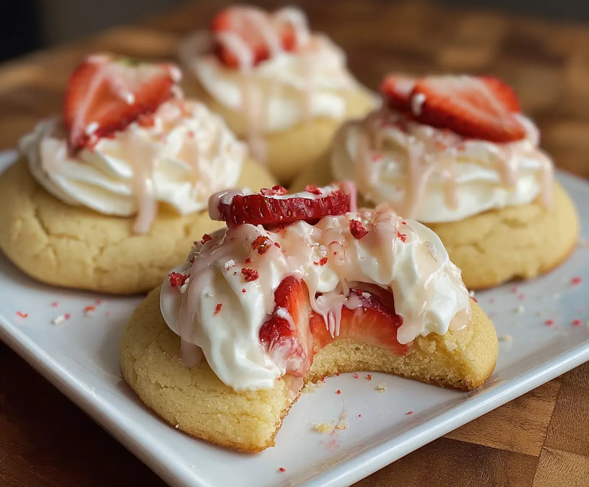 Easy Strawberry Shortcake Cookies Recipe