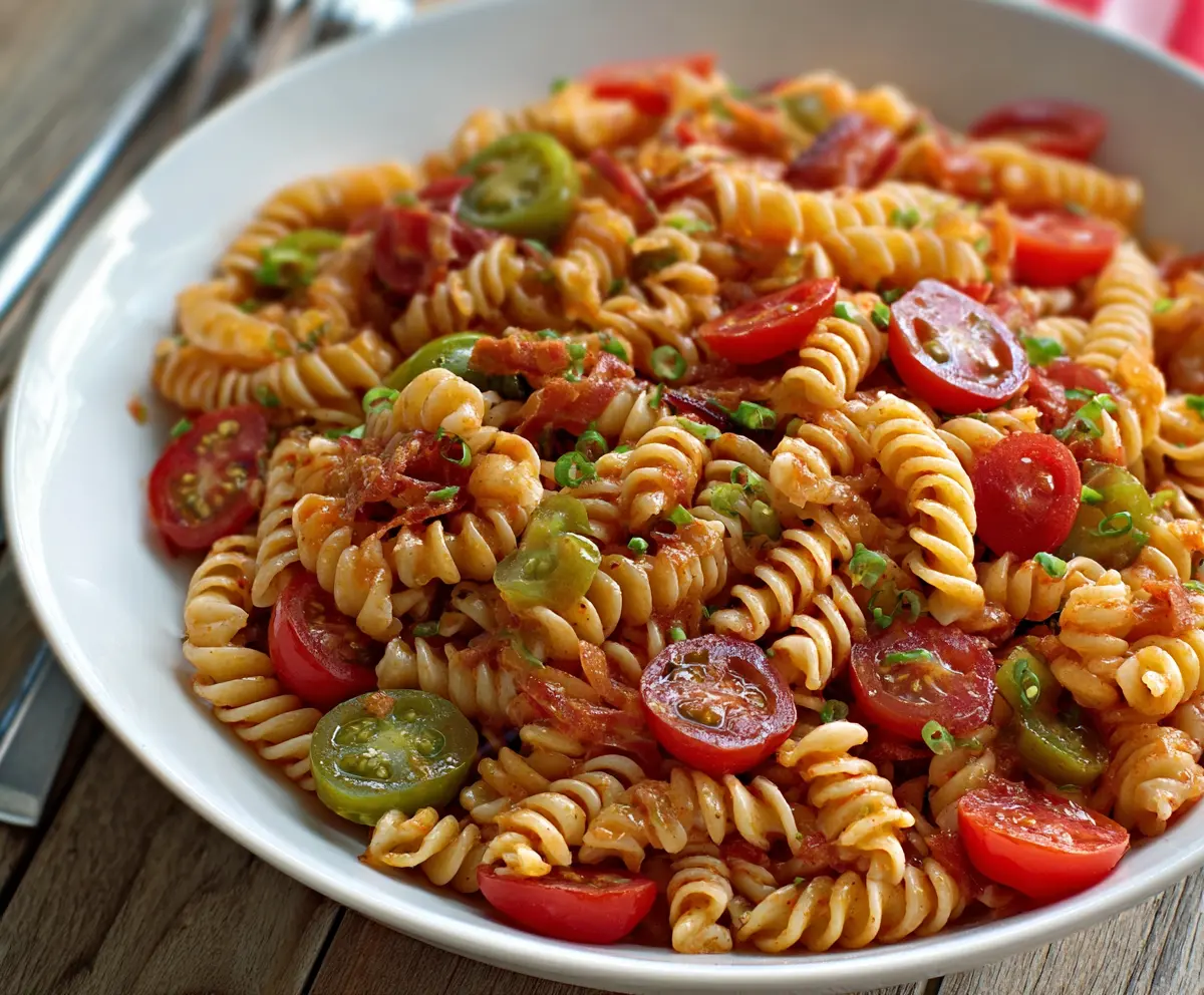 Easy Bloody Mary Pasta Salad