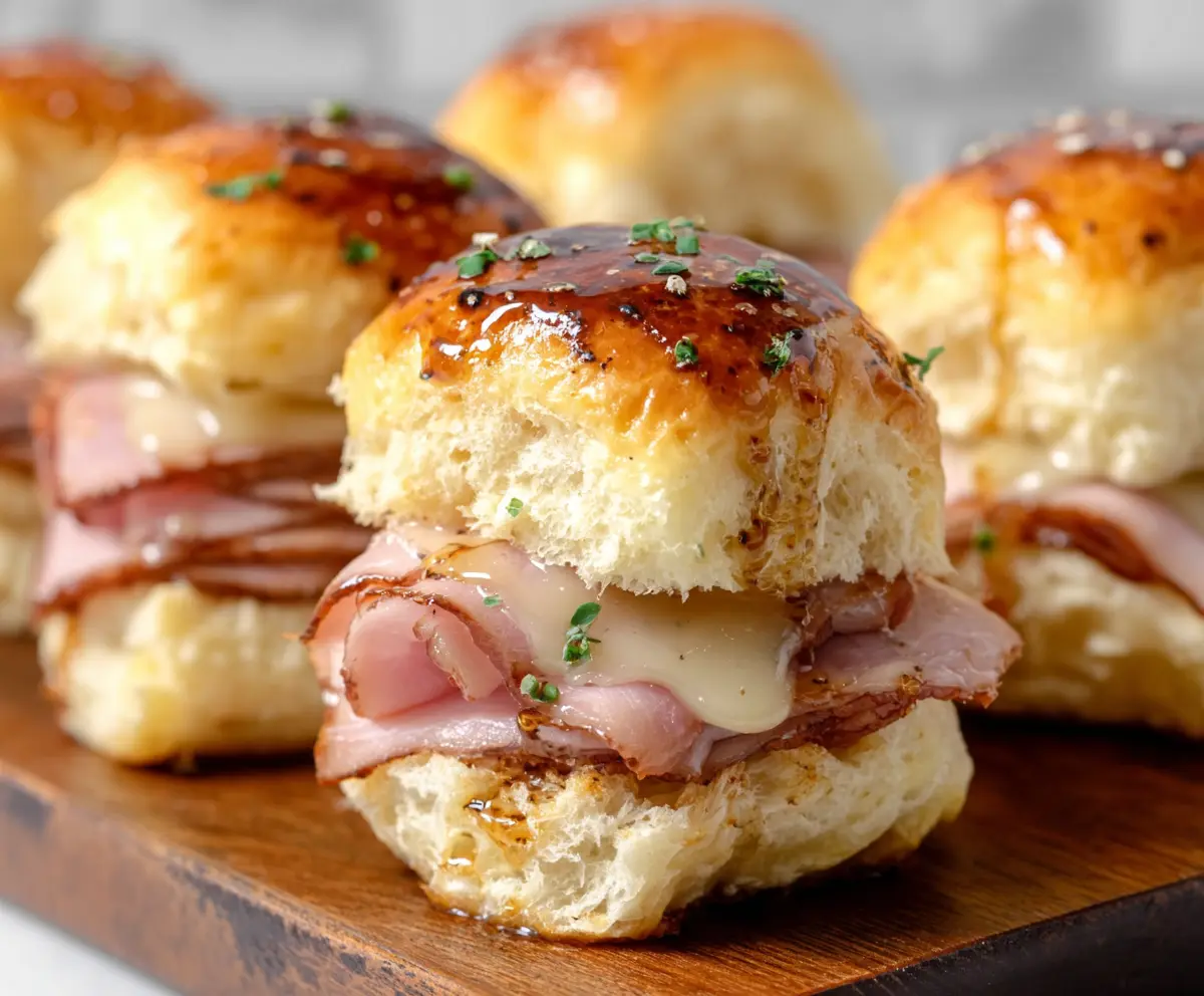 Easy Brown Sugar Ham Biscuit Sliders