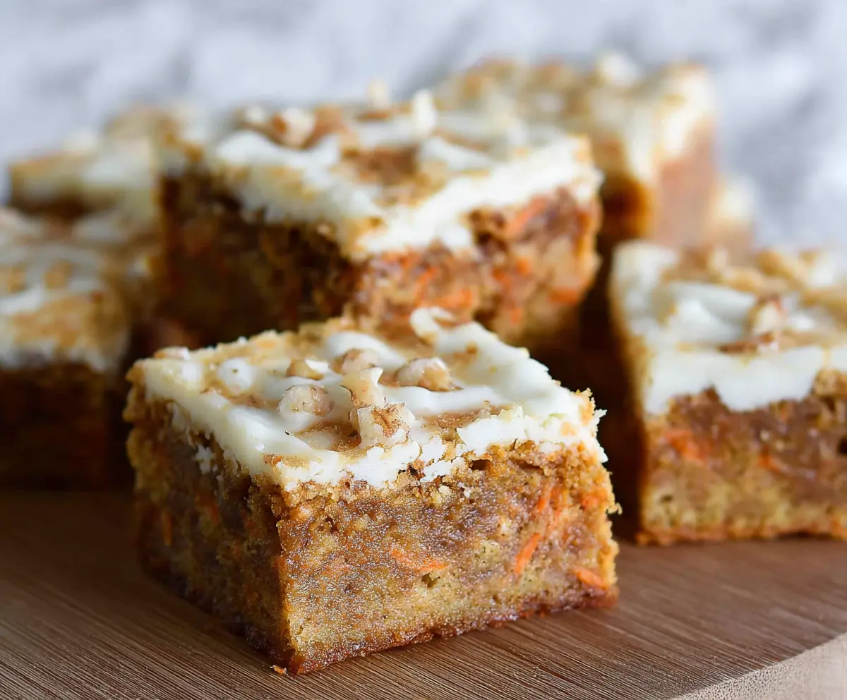 Easy Carrot Cake Bars Recipe