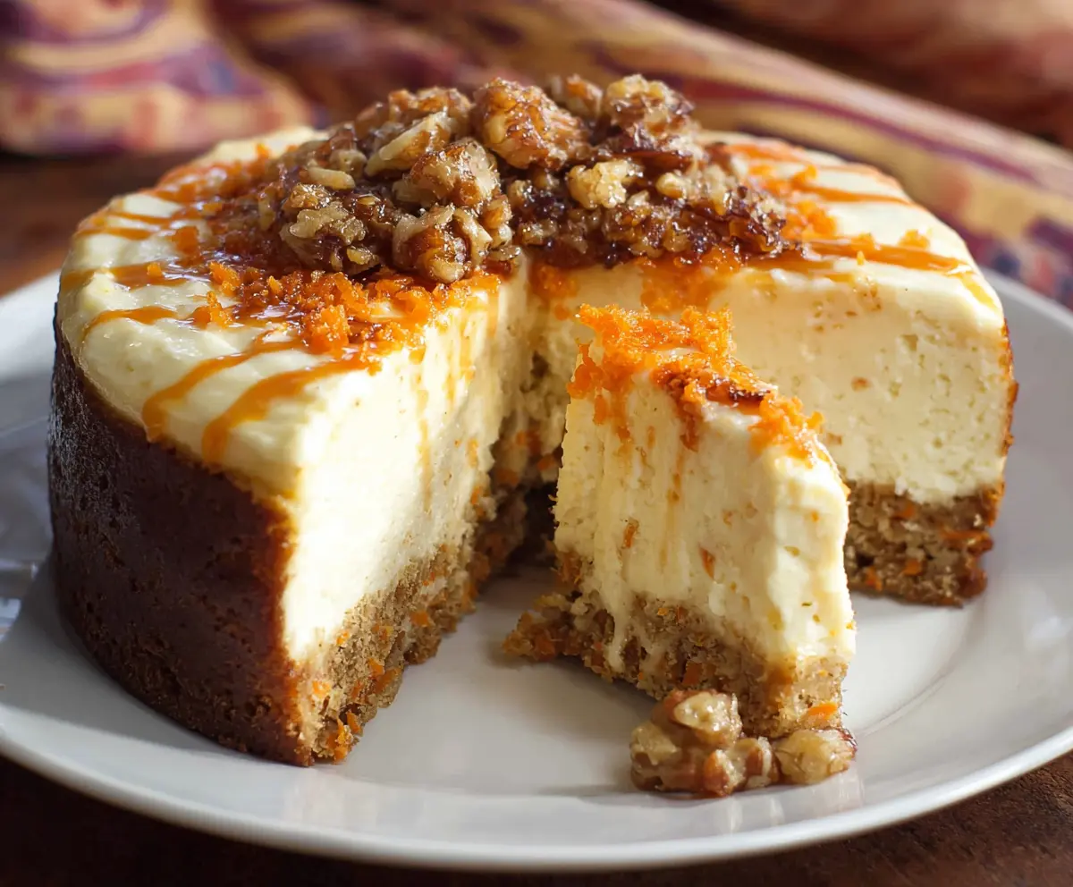 Easy Carrot Cake Cheesecake Recipe