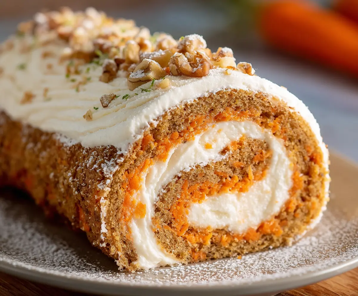 Easy Carrot Cake Roll Recipe