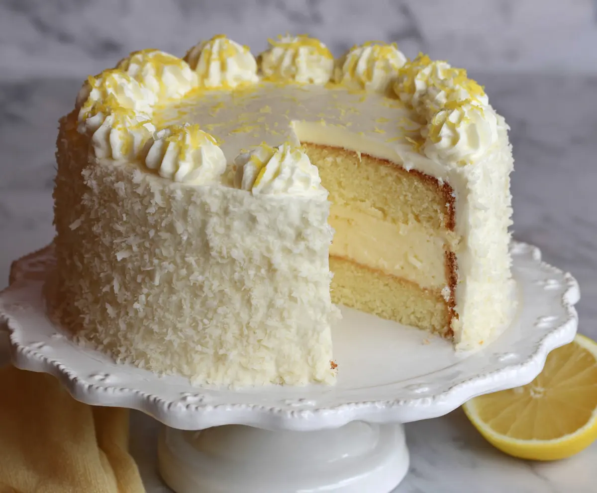 Italian Lemon Cream Cake Recipe