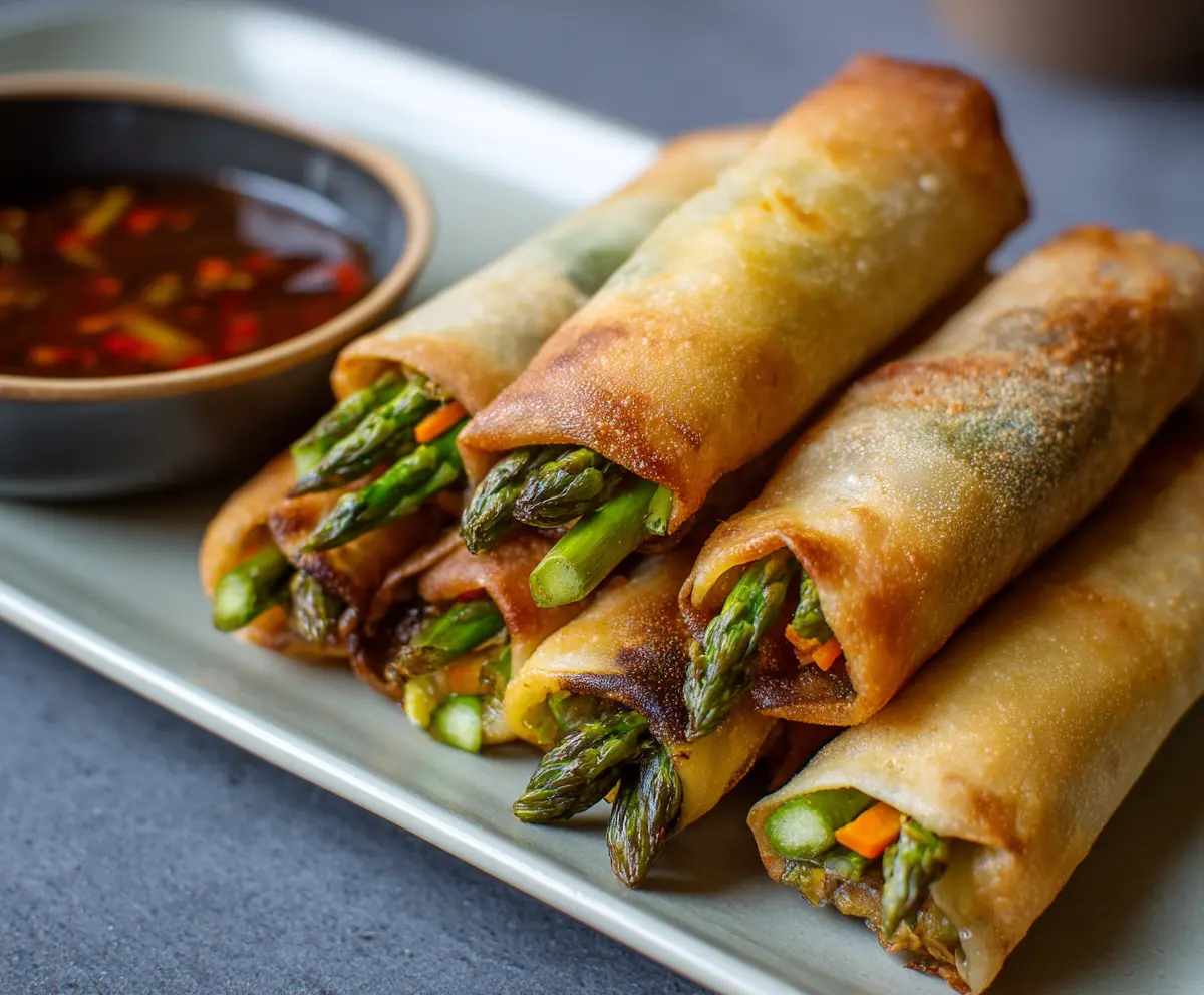 Crispy Baked Veg Spring Rolls