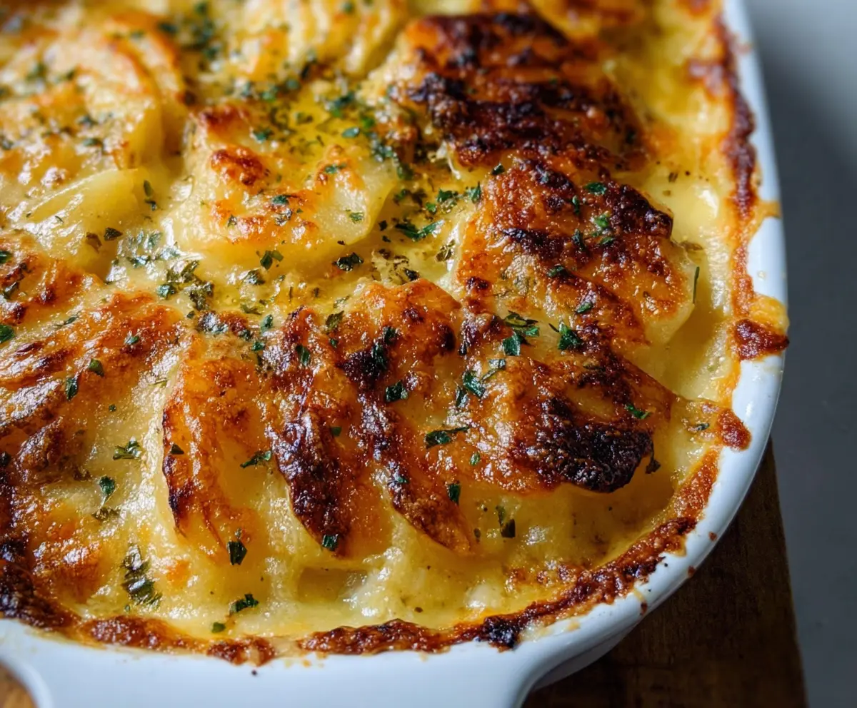 Cheesy Creamy Au Gratin Potatoes