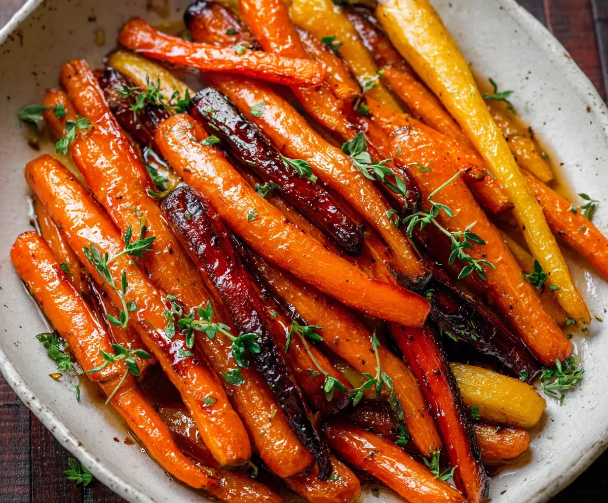 Easy Honey Glazed Roasted Carrots