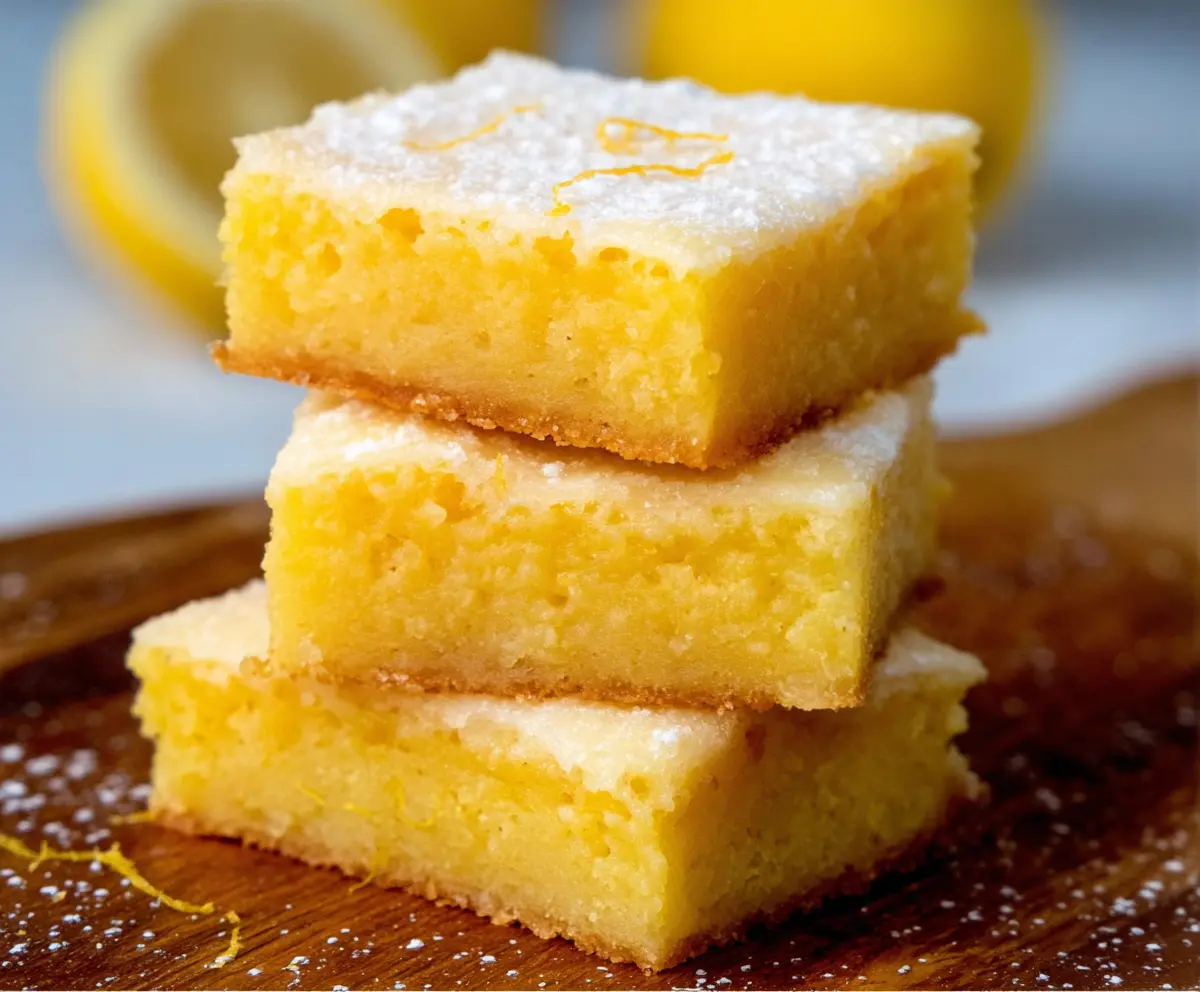 Easy Lemon Brownies Recipe