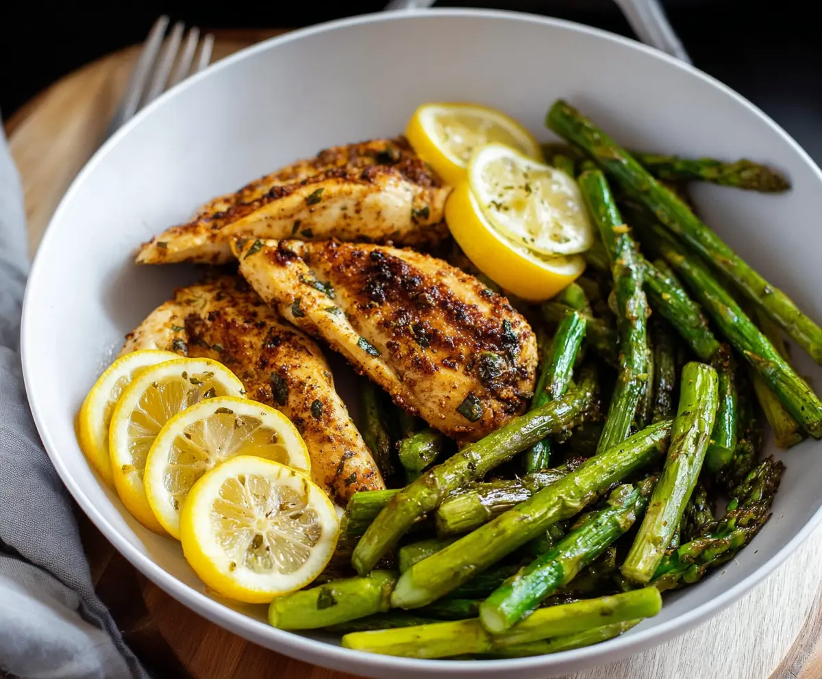 Easy Lemon Herb Chicken with Asparagus