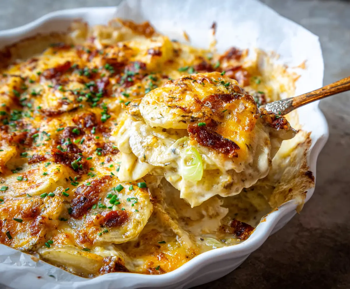 Creamy Loaded Scalloped Potatoes