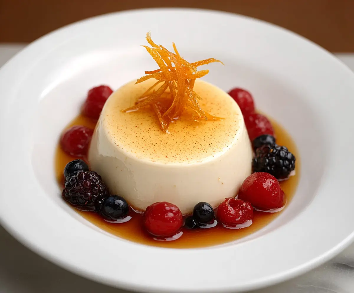 Creamy Orange Blossom Honey Panna Cotta