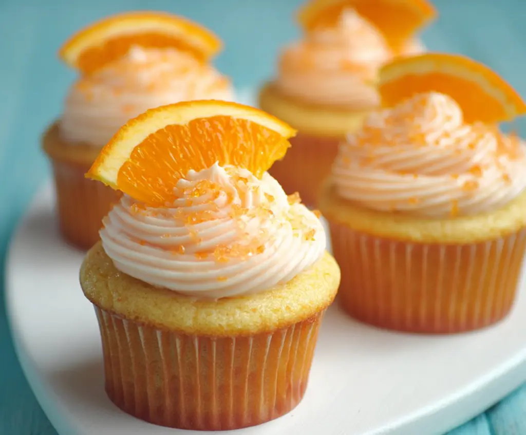 Orange Creamsicle Cupcakes