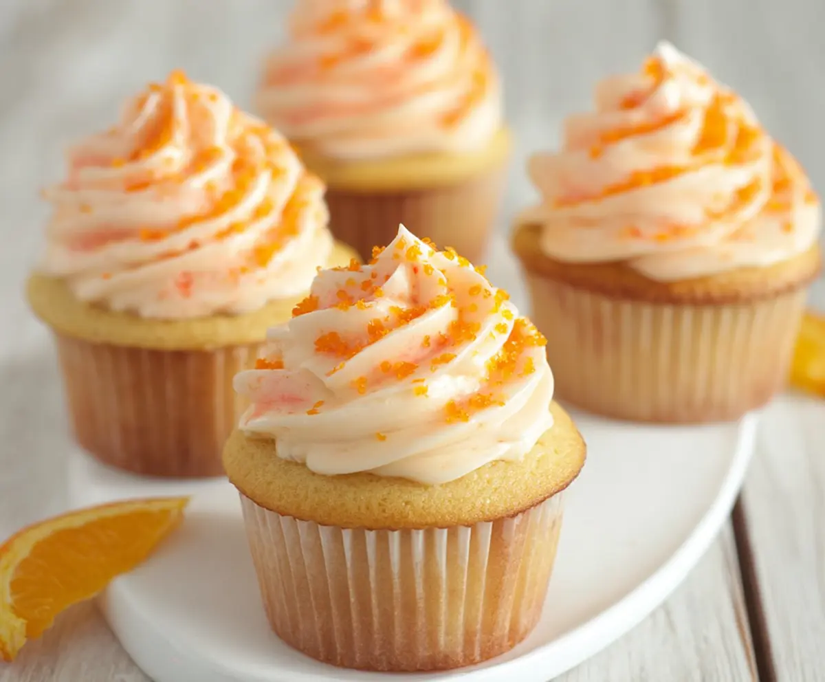 Easy Orange Creamsicle Cupcakes