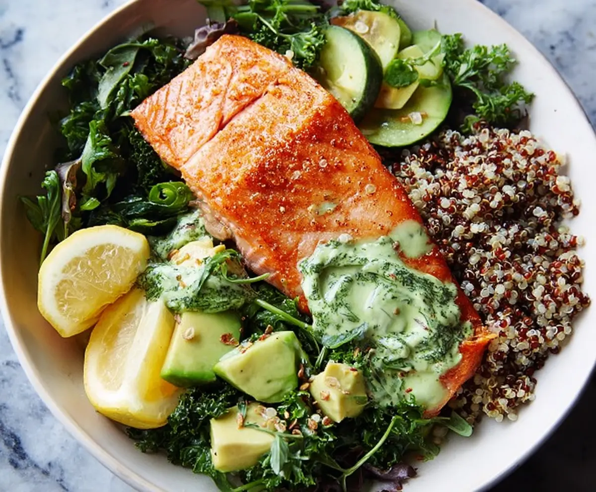 Easy Salmon Quinoa Power Bowl