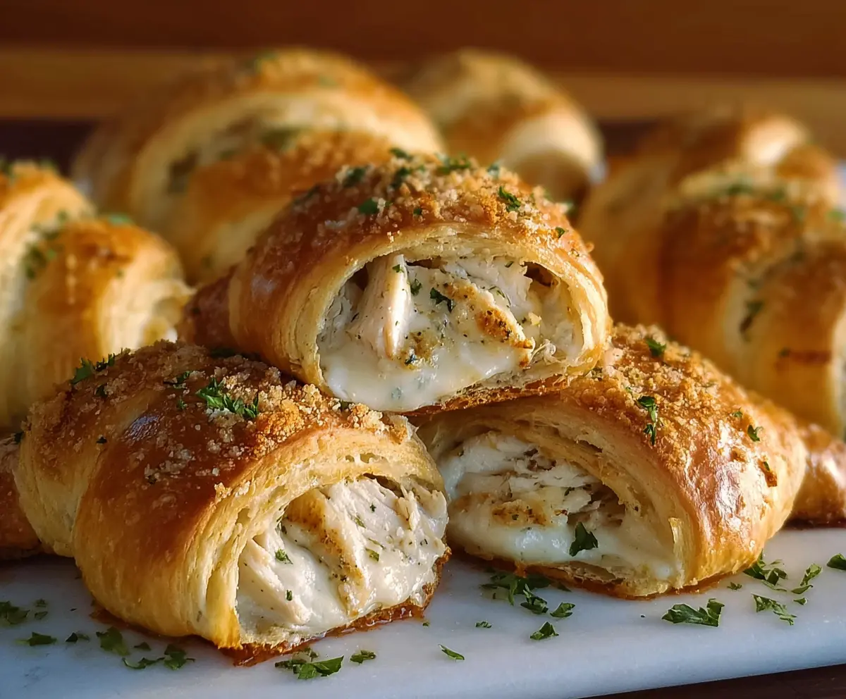 Easy Chicken Alfredo Crescents