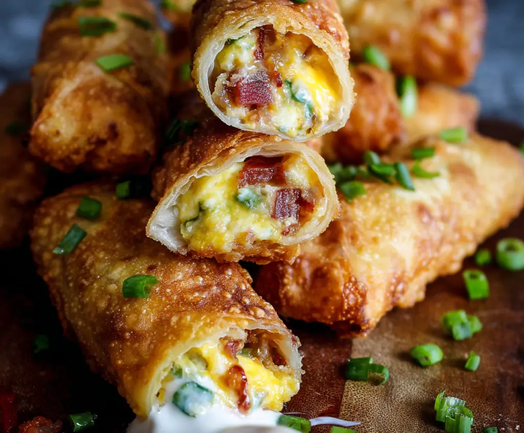 Finger Food Mini Jalapeno Popper Egg Rolls