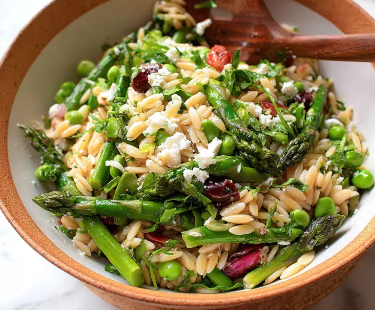 Orzo Salad with Asparagus