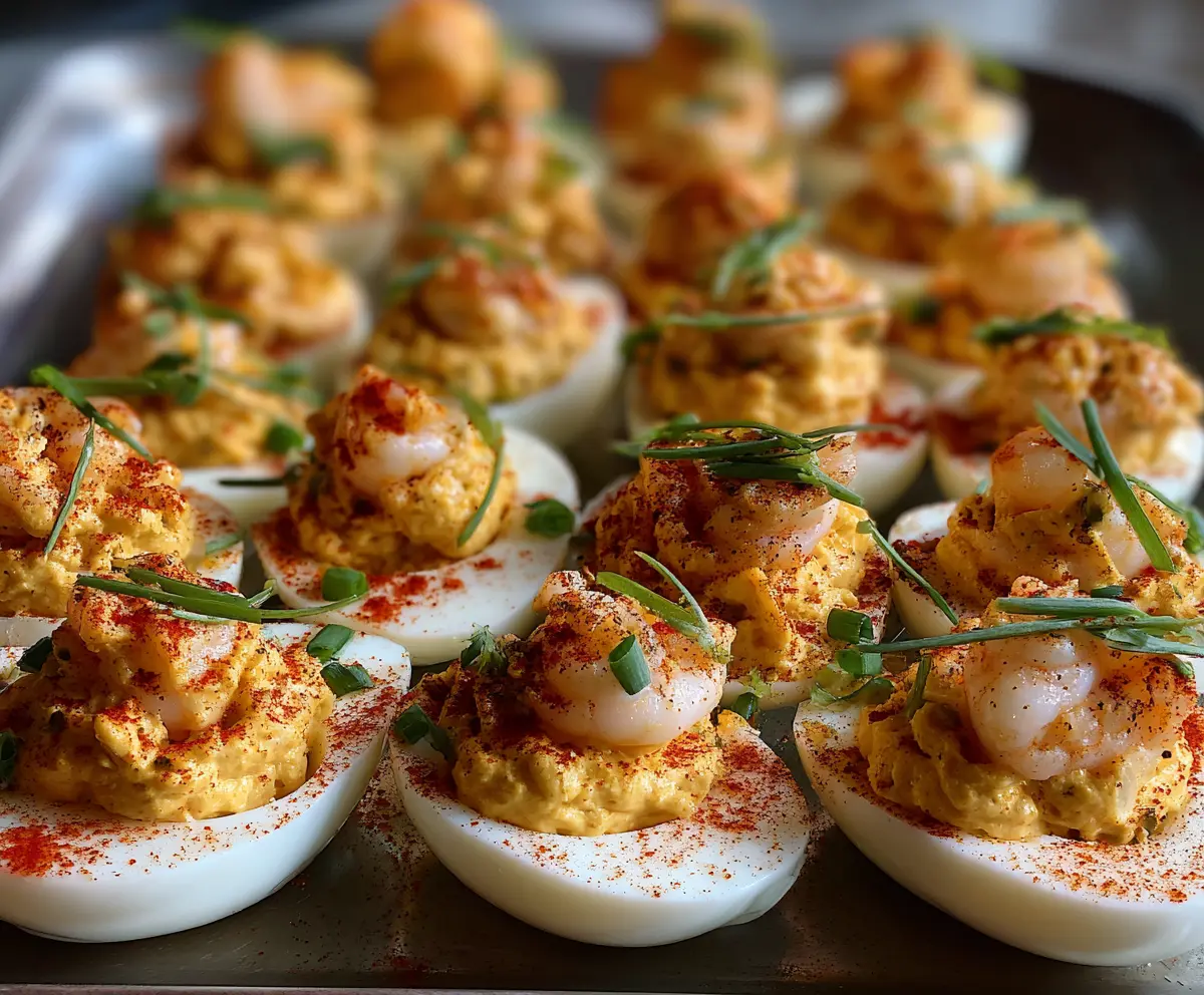 Spicy Crawfish Deviled Eggs Recipe