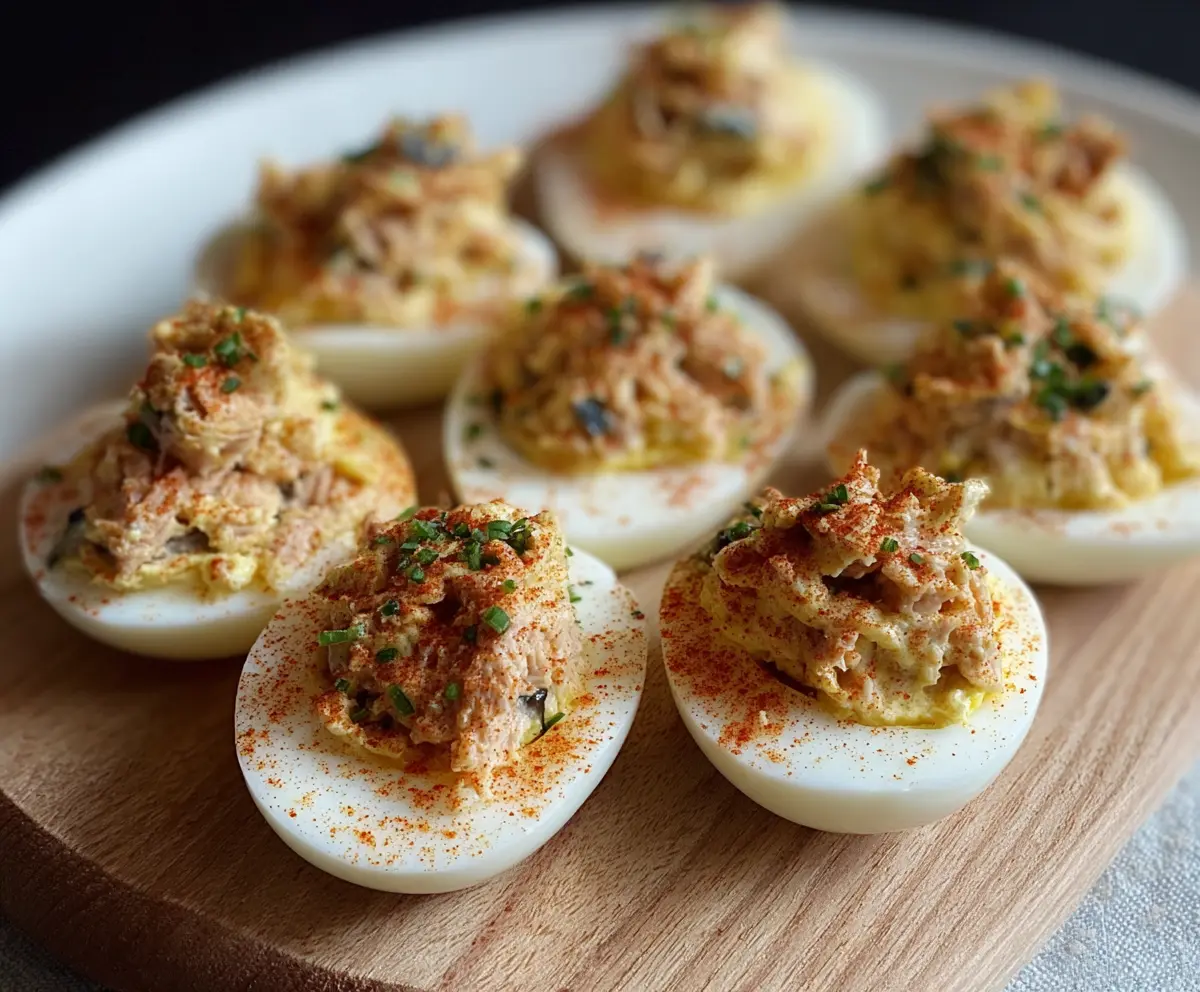 Easy Tuna Deviled Eggs Recipe