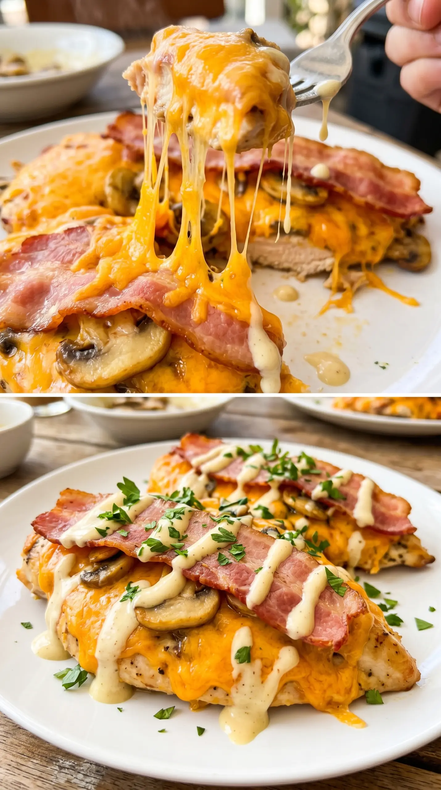 Alice Springs Chicken honey mustard bacon mushrooms