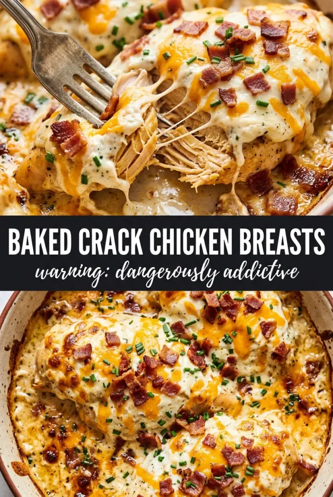 Baked Crack Chicken Breasts