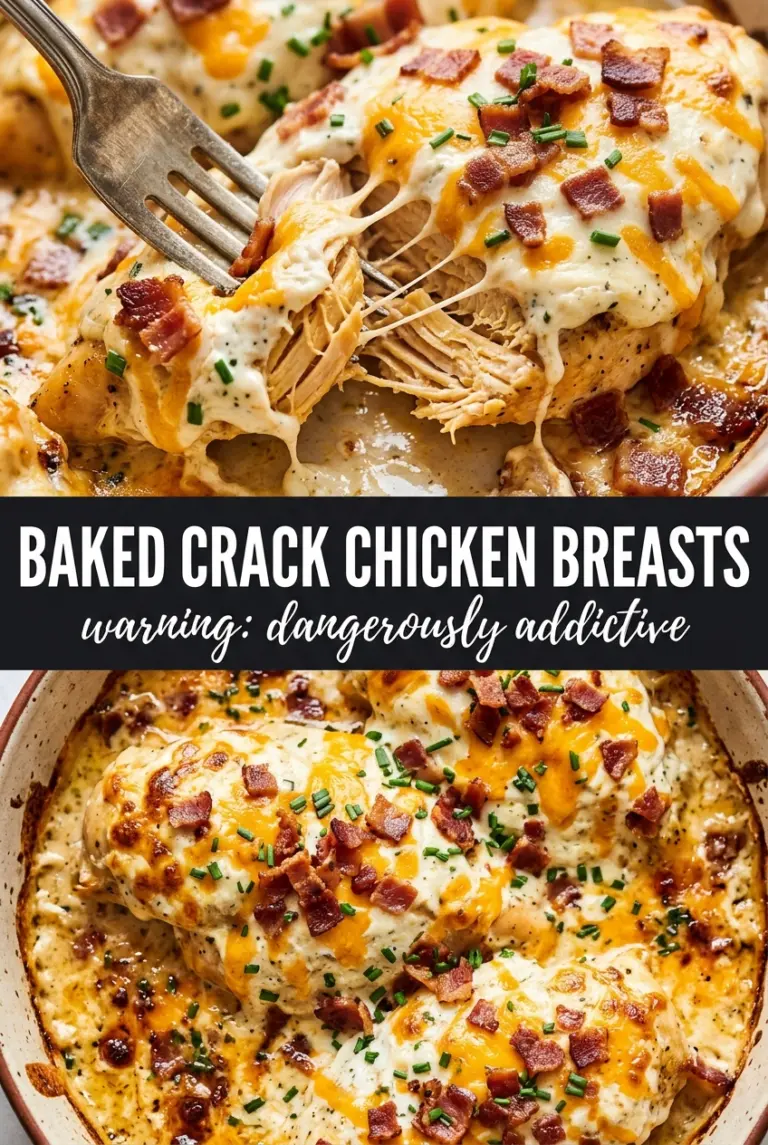 Baked Crack Chicken Breasts