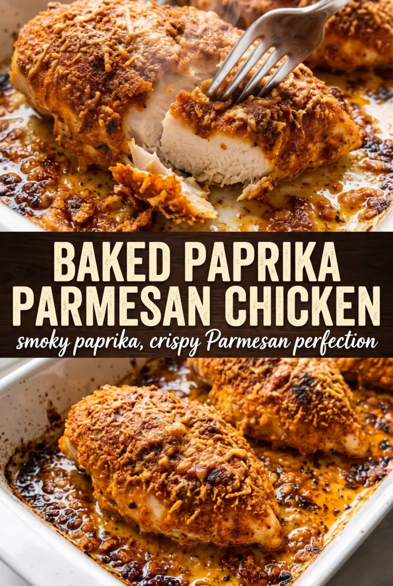 Baked Paprika Parmesan Chicken