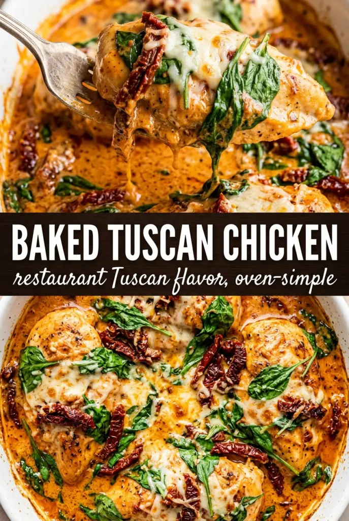 Baked Tuscan Chicken