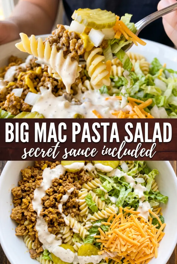 Big Mac Pasta Salad