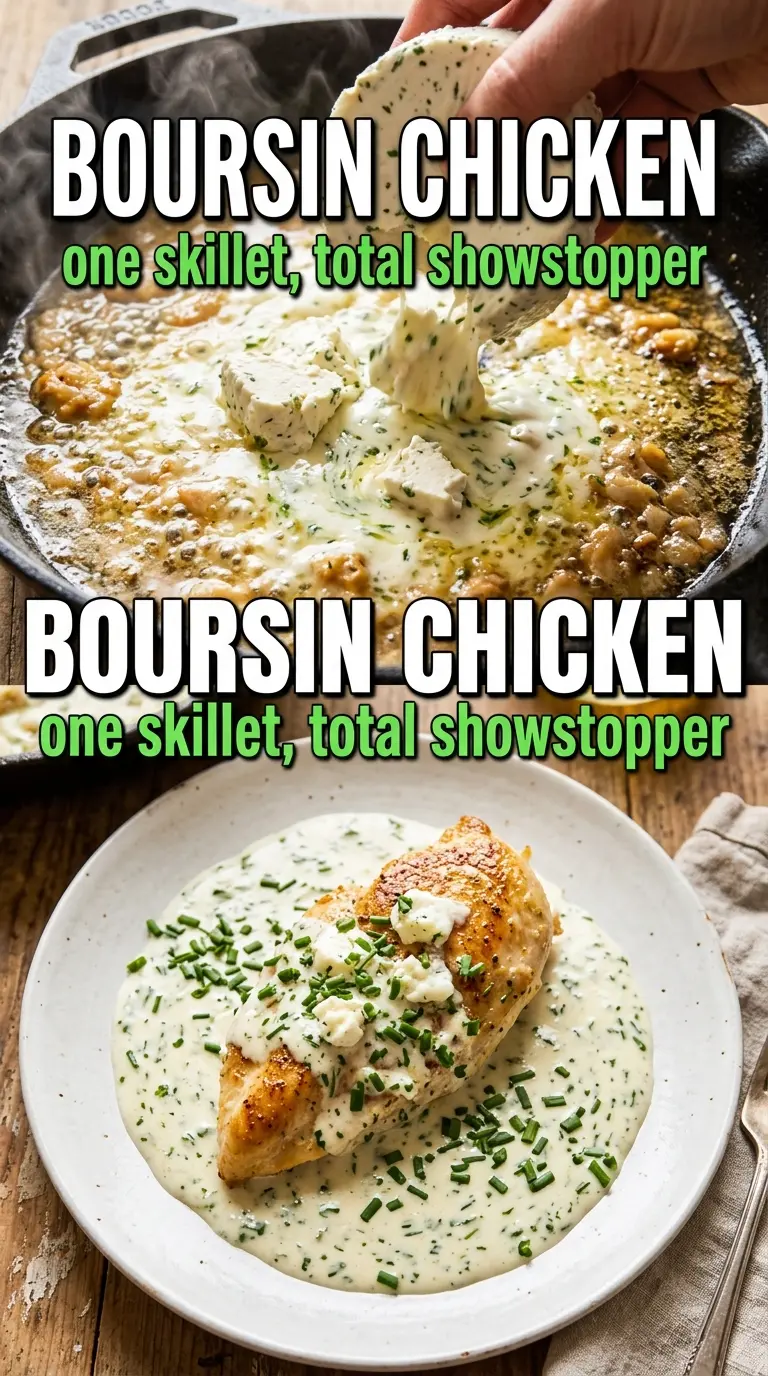Boursin chicken creamy herb garlic