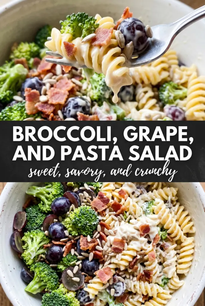 Broccoli, Grape, and Pasta Salad