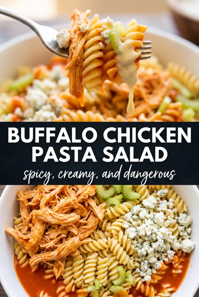 Buffalo Chicken Pasta Salad