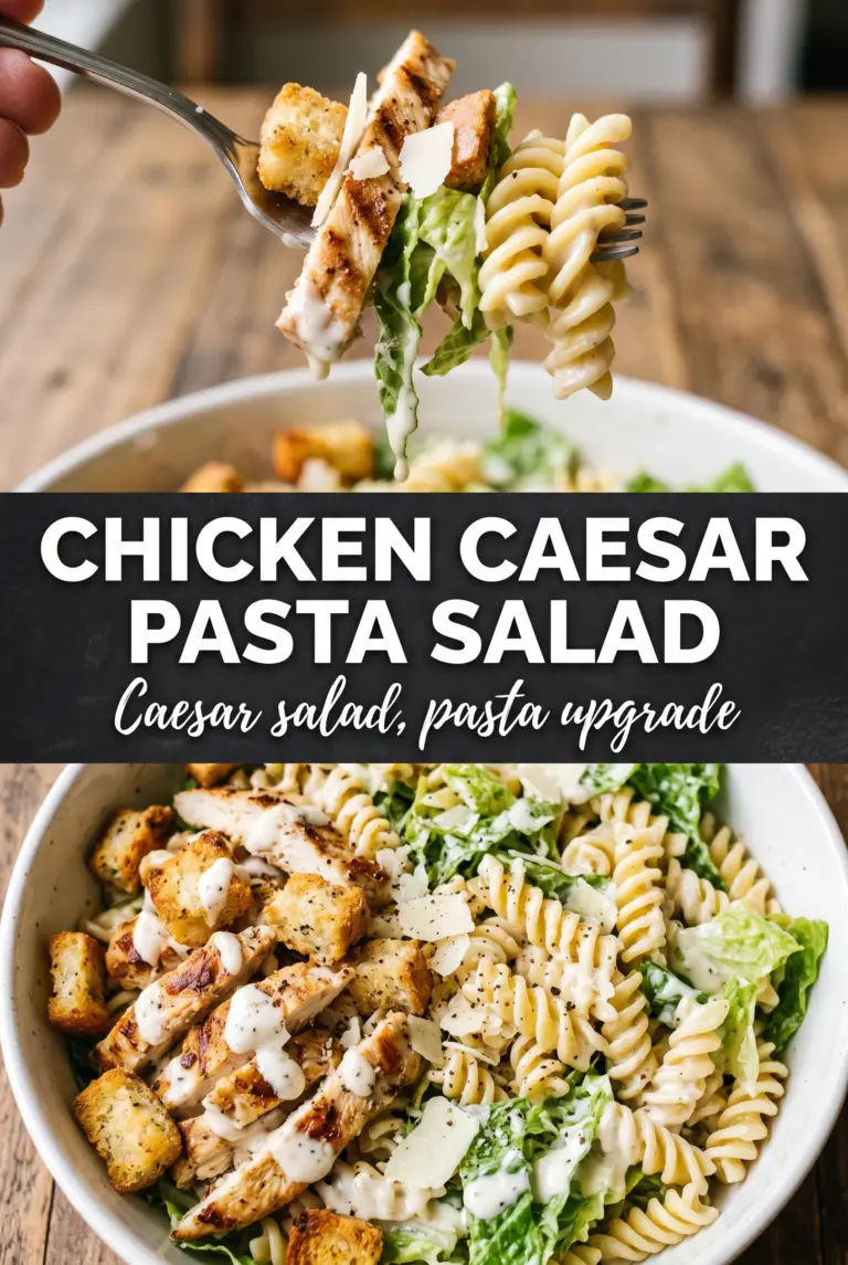 Chicken Caesar Pasta Salad