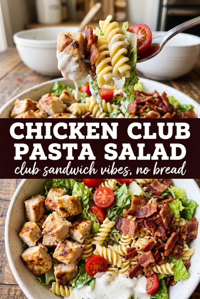 Chicken Club Pasta Salad
