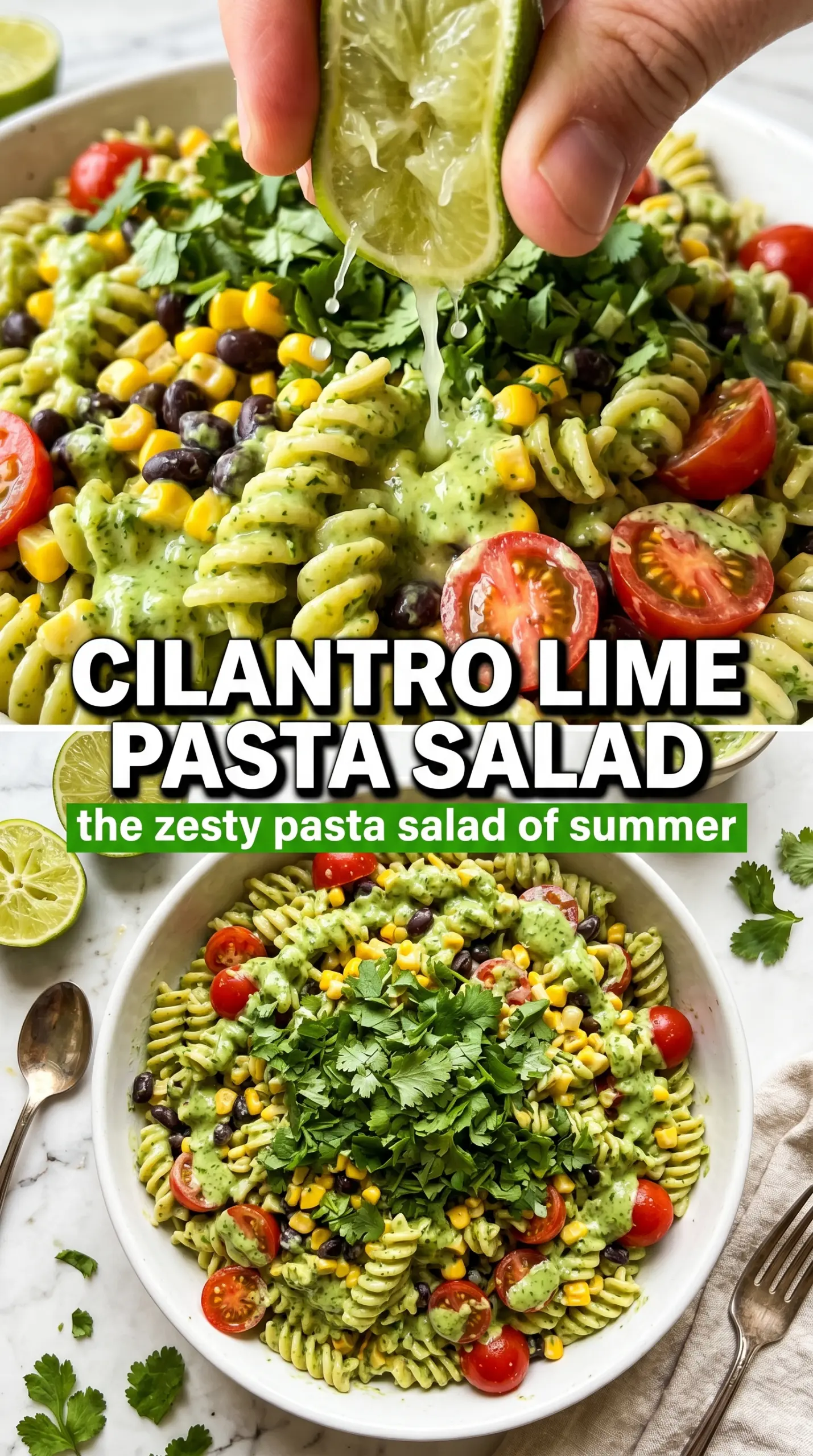 cilantro lime pasta salad bright zesty