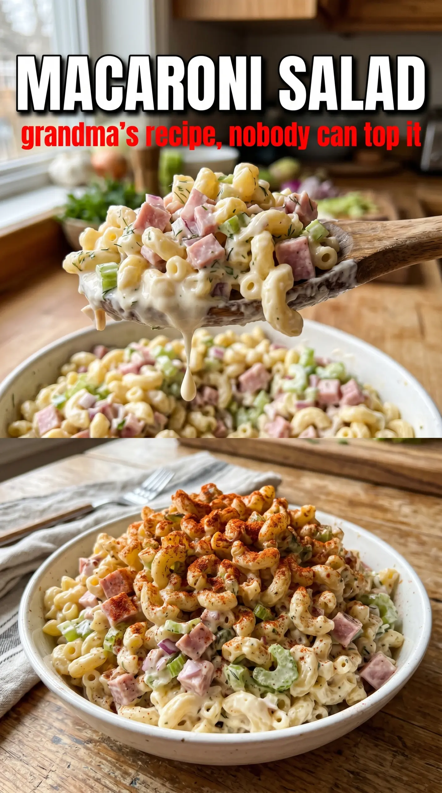 Classic macaroni salad creamy tangy