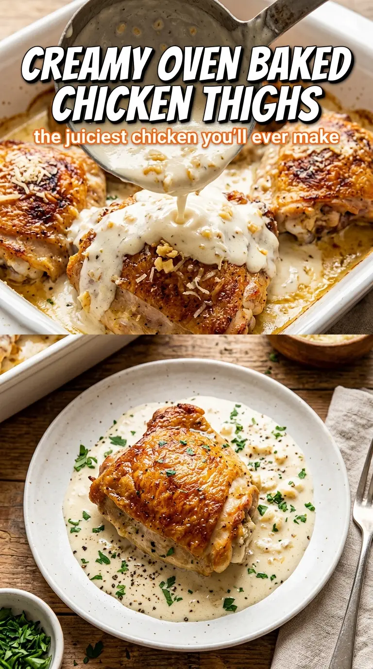 Baked chicken breasts with sauce and herbs