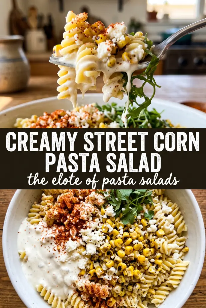 Creamy Street Corn Pasta Salad