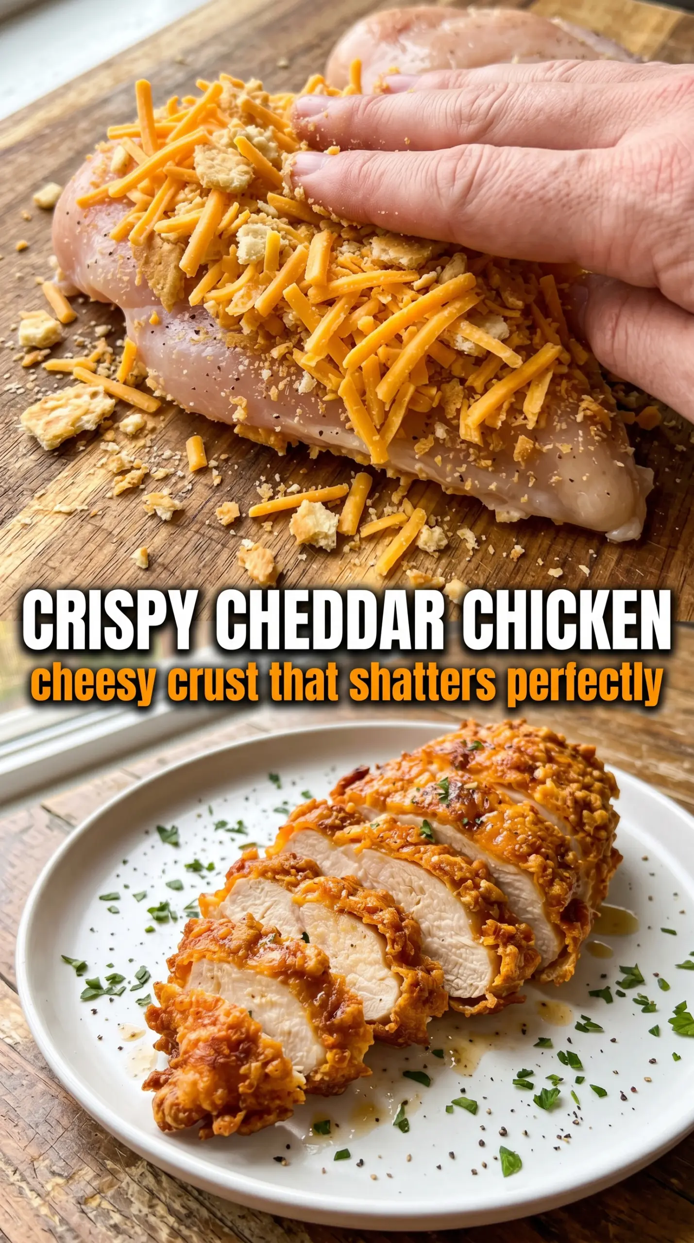 Cooked chicken with sauce and herbs