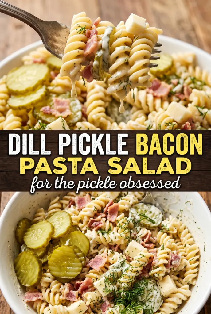 Dill Pickle Bacon Pasta Salad