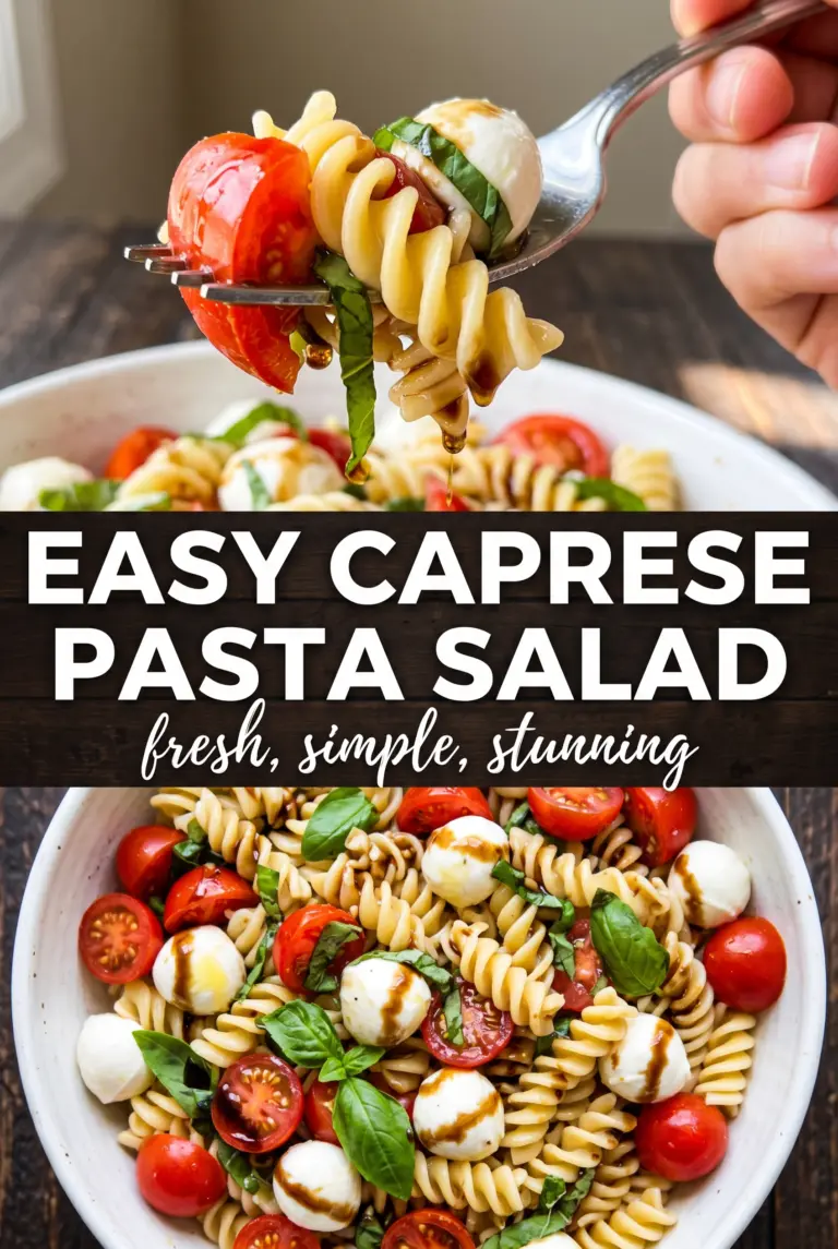 Easy Caprese Pasta Salad