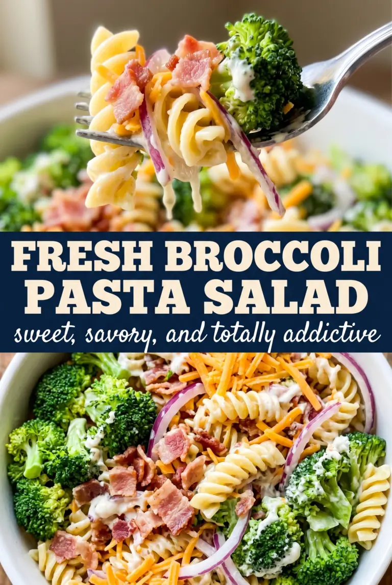 Fresh Broccoli Pasta Salad