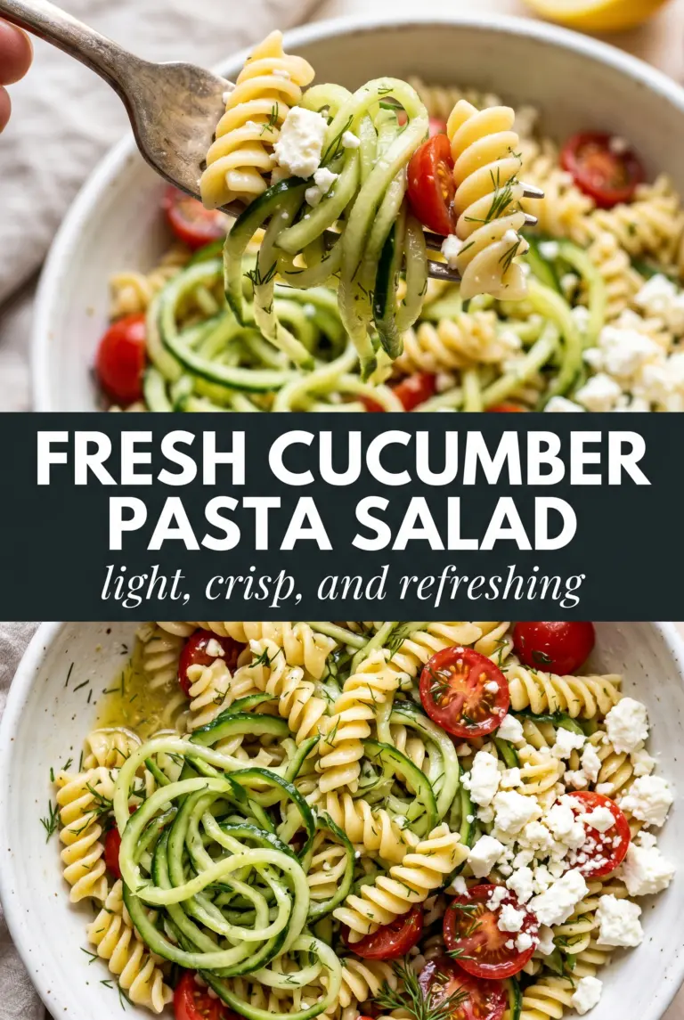 Fresh Cucumber Pasta Salad