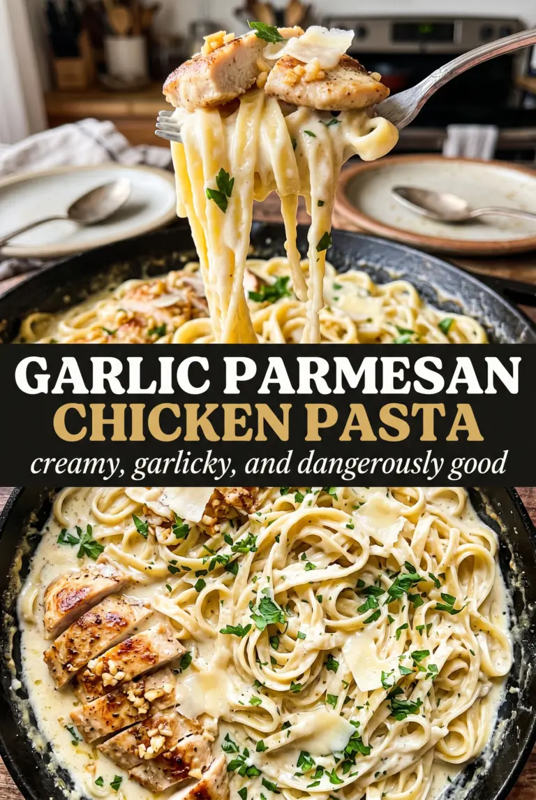 Garlic Parmesan Chicken Pasta